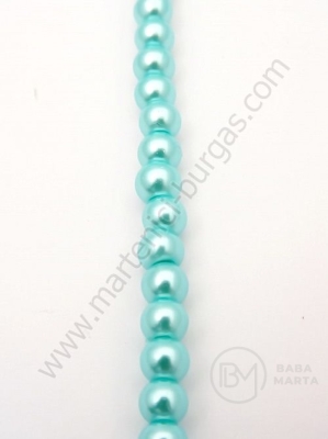 Şir de perle din sticla albastru albastru 4mm ~80cm ~216 bucati 341053