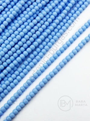 Șir de mărgele 2mm glass gaură 0.5mm ~190 buc 38cm 1 buc 343693