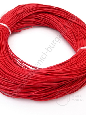 Piele naturală rotundă rouma 1mm 1 metru 421144
