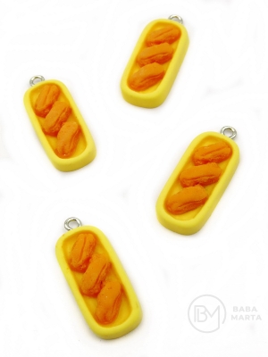 Pendant din rășină cu fursecuri ~30x~12mm 2 pieces 335897