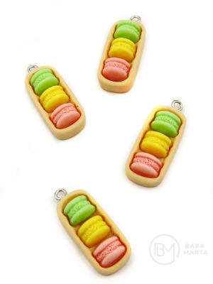 Pendant din rășină cu fursecuri ~30x~12mm 2 pieces 335899
