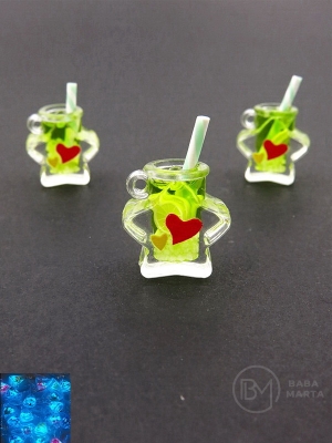 LAMPĂ PENDANTĂ 17x11mm stea cocktail gaură 2mm 2 buc 335935