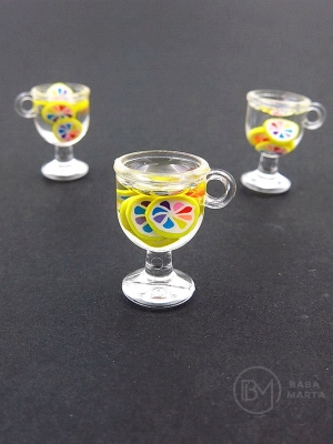 Pandantiv 18x12mm gaură cocktail 2mm 2 buc 335950