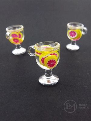 Pandantiv 18x12mm gaură cocktail 2mm 2 buc 335952