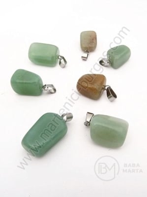 Pandantiv Aventurină verde 15~35x10~20x5~15mm 1 buc 355563