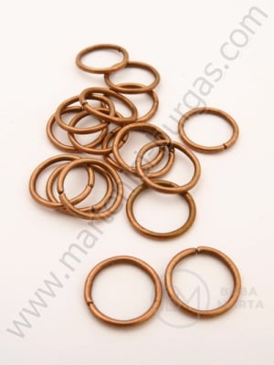Inel metalic 12x1.2mm culoare cupru 1 pachet 50 buc 301069