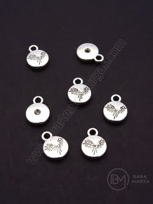 Pandantiv metalic cu Phoenix 10x8x2mm argint 1 pachet 20 buc 306552
