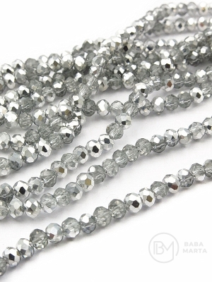 Cristal 4x3mm gaură 0.4mm 38cm ~110 bucăți 1 șir 342030
