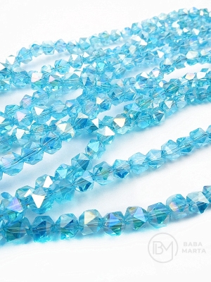Cristal 6x5.5x5.5mm AB fațetat ~100 buc ~54cm 1 șir 342085