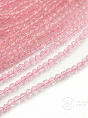 Cristal ~bilă fațetată de 3 mm ~140 buc ~36 cm 1 șir 342192