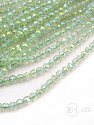 Cristal ~bilă fațetată de 3 mm ~140 buc ~36 cm 1 șir 342195