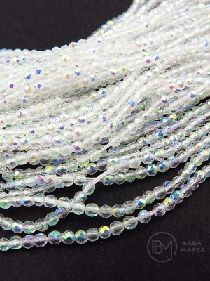 Cristal ~bilă fațetată de 2 mm ~167 buc ~36 cm 1 șir 342226