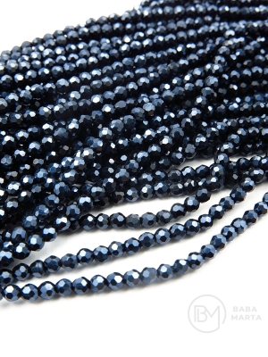 Cristal ~bilă fațetată de 2 mm ~167 buc ~36 cm 1 șir 342229