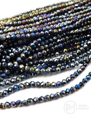 Cristal ~bilă fațetată de 2 mm ~167 buc ~36 cm 1 șir 342230