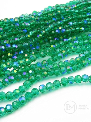 Cristal ~ Mărgele fațetate AB de 3 mm ~ 160 buc ~ 50 cm 1 șir 342335
