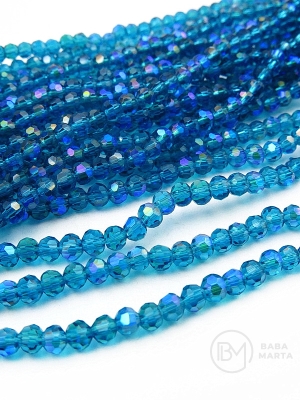 Cristal ~ Mărgele fațetate AB de 3 mm ~ 160 buc ~ 50 cm 1 șir 342336