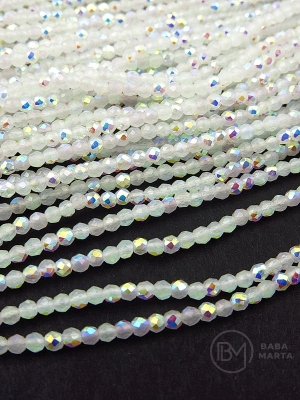 Cristal ~bilă fațetată de 2 mm ~180 buc ~36 cm 1 șir 342419