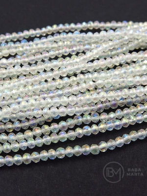 Cristal ~2x~1.5mm transparent AB ~220 buc ~36cm 1 bucată 342484