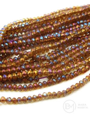 Cristal ~2x~1.5mm AB ~220 bucăți ~36cm 1 șir 342497