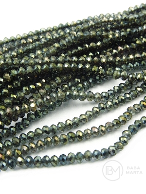 Cristal ~2x~1.5mm AB ~220 bucăți ~36cm 1 șir 342498