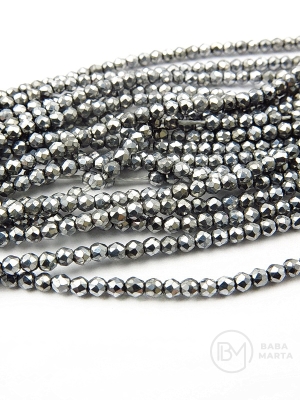 Cristal ~bilă fațetată de 2 mm ~175 buc ~36 cm 1 șir 342582