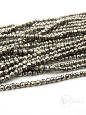 Cristal ~bilă fațetată de 2 mm ~175 buc ~36 cm 1 șir 342584