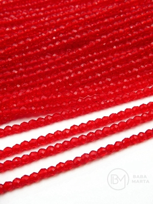 Cristal ~bilă fațetată de 2 mm ~180 buc ~36 cm 1 șir 342604