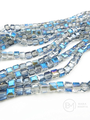 Cub de cristal 4x4mm ~98 buc ~40cm 1 șir 342637