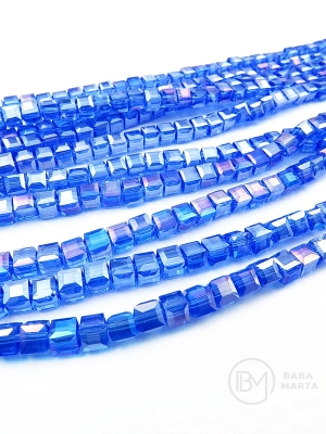 Cub de cristal 4x4mm AB ~98 buc ~40cm 1 șir 342639