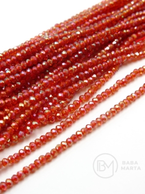 Cristal ~2x~1.5mm AB ~220 bucăți ~36cm 1 șir 342667