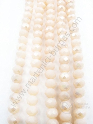Șir de cristale 8x6mm curcubeu solid ~67 buc 40cm 1 buc 342720