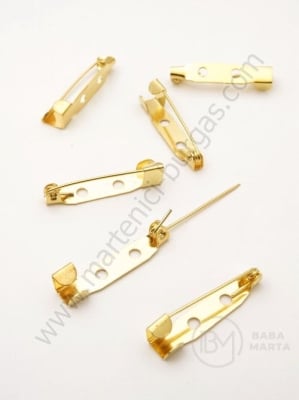 Închizatore metallice 25x5mm color aurie 1 pachet 50 buc 301943