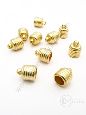 Vârf plastic SSV culoare aurie 11x8.5mm 1 pachet 50 buc 318669