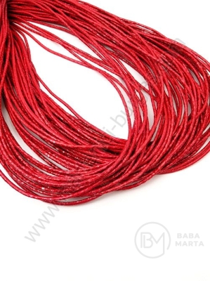 Brocart bright din piele ecologică 2mm red 5 meters 421200