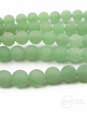 Bilă Aventurină MATĂ 8mm ~46 bucăți 38cm 1 șir 351033