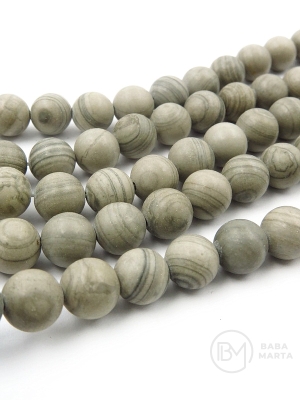 Bilă Jasper Silver Line naturală 8mm 38cm ~46 bucăți 1 șir 351063