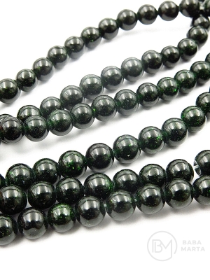 Verde Piatră Solară ~bilă de 6mm 36cm ~64 bucăți 1 șir 351233
