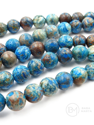 Mărgele naturale Chrysocolla 8mm 38cm ~47 bucăți 1 șir 351248