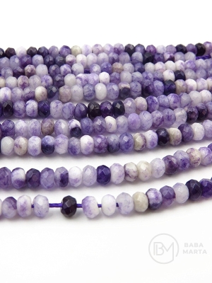 Abac din jadeit ~4.5x~3mm ~36cm ~115 bucăți 1 șir 351251