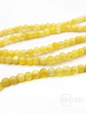 Bilă de jadeit natural de 4mm, 38cm ~98 bucăți, 1 șir 351365