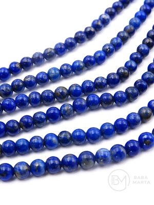 Mărgele naturale Lapis Lazuli ~4mm ~105 bucăți 39cm 1 șir 351394
