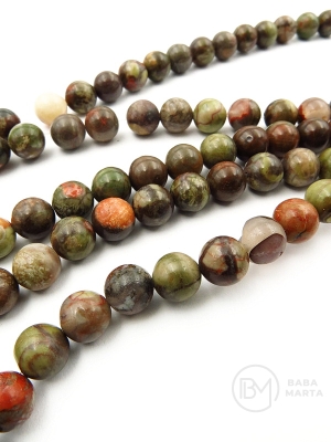 Bilă Ocean Jasper 8mm 38cm ~47 buc 1 șir 351428