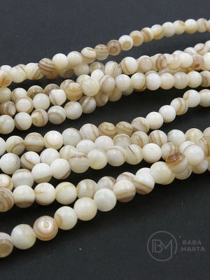 Bilă din sidef 5mm ~38cm ~80 bucăți 1 șir 351430