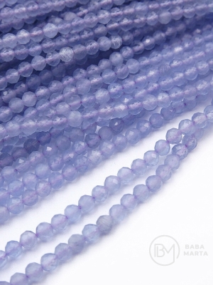 Jadeit ~ bilă fațetată de 3 mm ~ 125 buc 36 cm 1 șir 351482