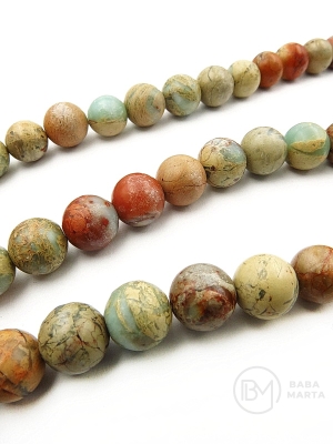Bilă Jasper Aqua Terra 10mm 38cm ~38buc 1 șir 351506