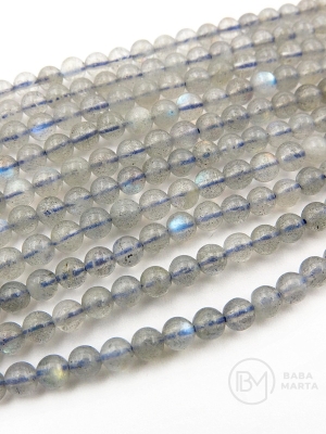 Labradorit natural ~3.6mm bilă 38cm ~105 bucăți 1 șir 351557