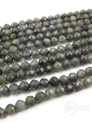Labradorit ~4.2mm mărgele fațetate naturale 39cm ~91 bucăți 1 șir 351561