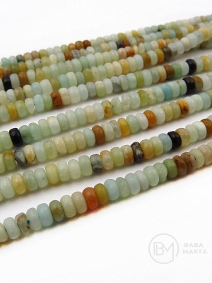 Anazonit natural ~4x~șaibe de 2mm ~170 bucăți 38cm 1 șir 351600