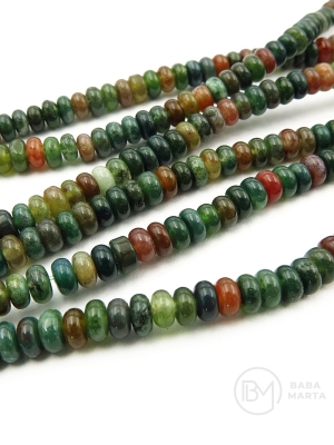 Agat indian natural ~4x~șaibe de 2,5 mm ~152 bucăți 38 cm 1 șir 351601