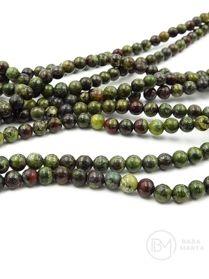 Mărgele naturale sânge de dragon 4 mm gaură 0.8mm ~92 bucăți 38cm 1 șir 351903
